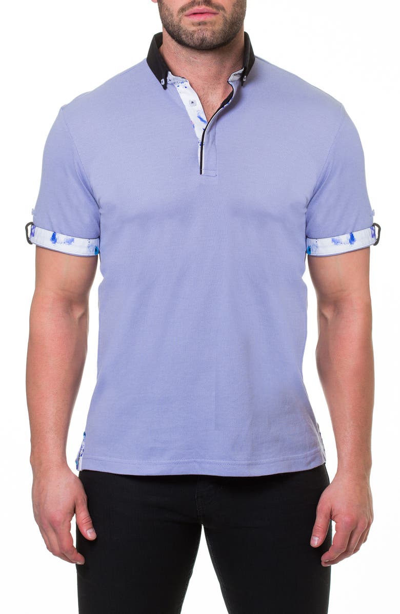 Maceoo Woven Trim Polo | Nordstrom