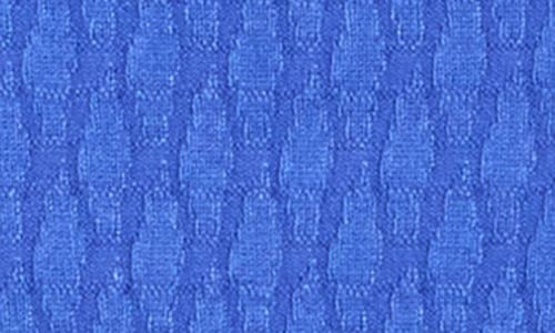 Shop Calvin Klein Textured Short Sleeve Sweater In Dazzling Blue