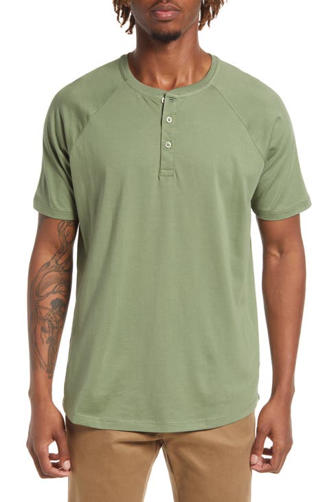 The New Elder Henley Shirt Army Green