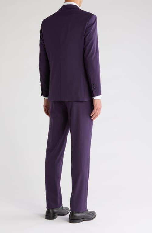 Braveman Classic Fit 3-piece Suit In Plum