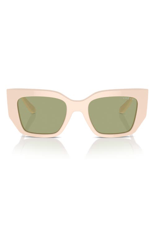 Shop Vogue 51mm Irregular Sunglasses In Beige