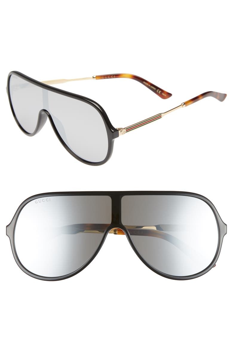 Gucci 99mm Oversize Shield Sunglasses Nordstrom