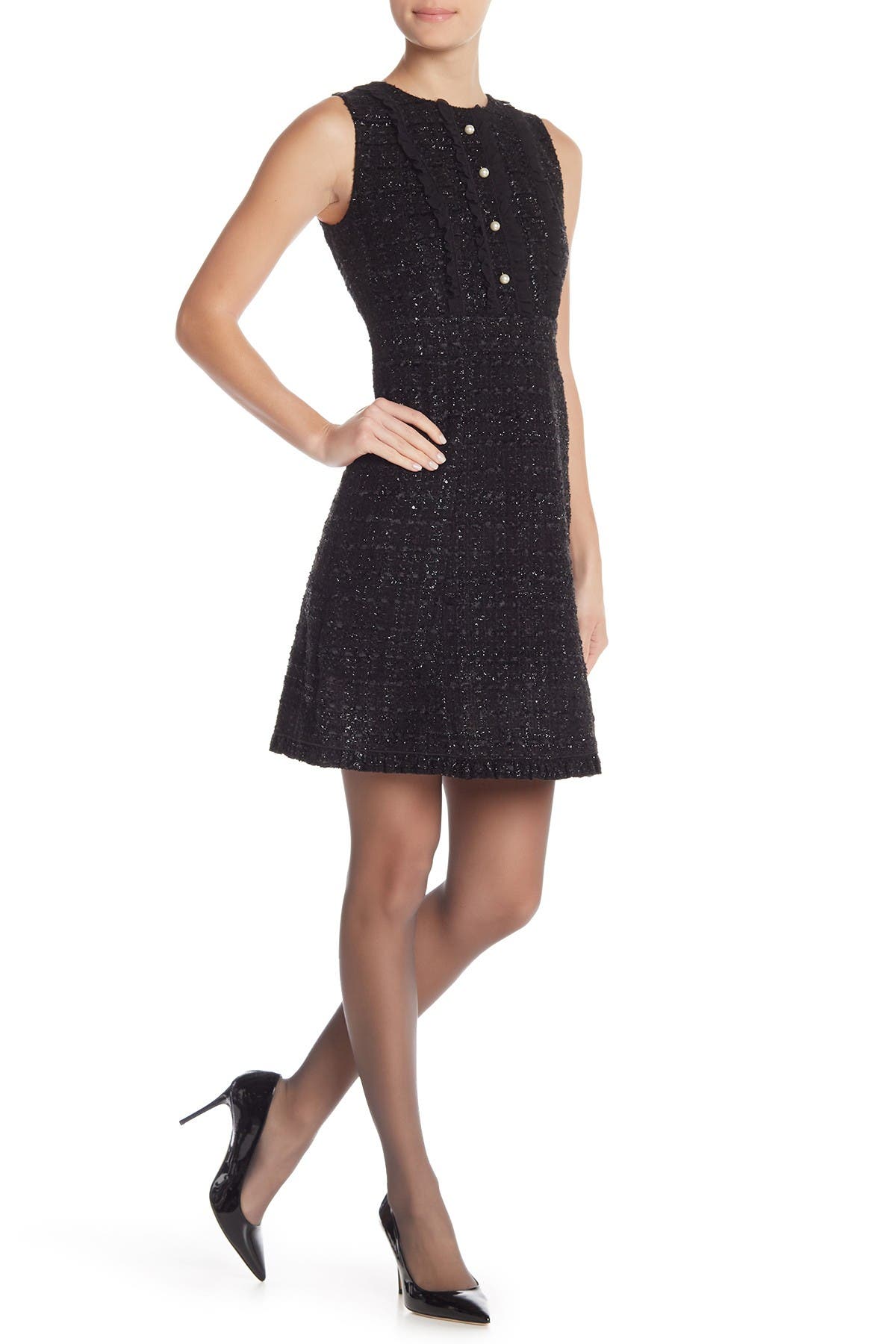 kate spade sparkle tweed dress