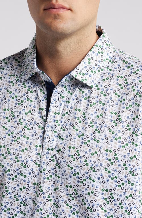 Shop Swannies Remington Floral Golf Polo In Navy