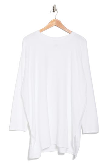Eileen Fisher Cotton Terry Tunic In White