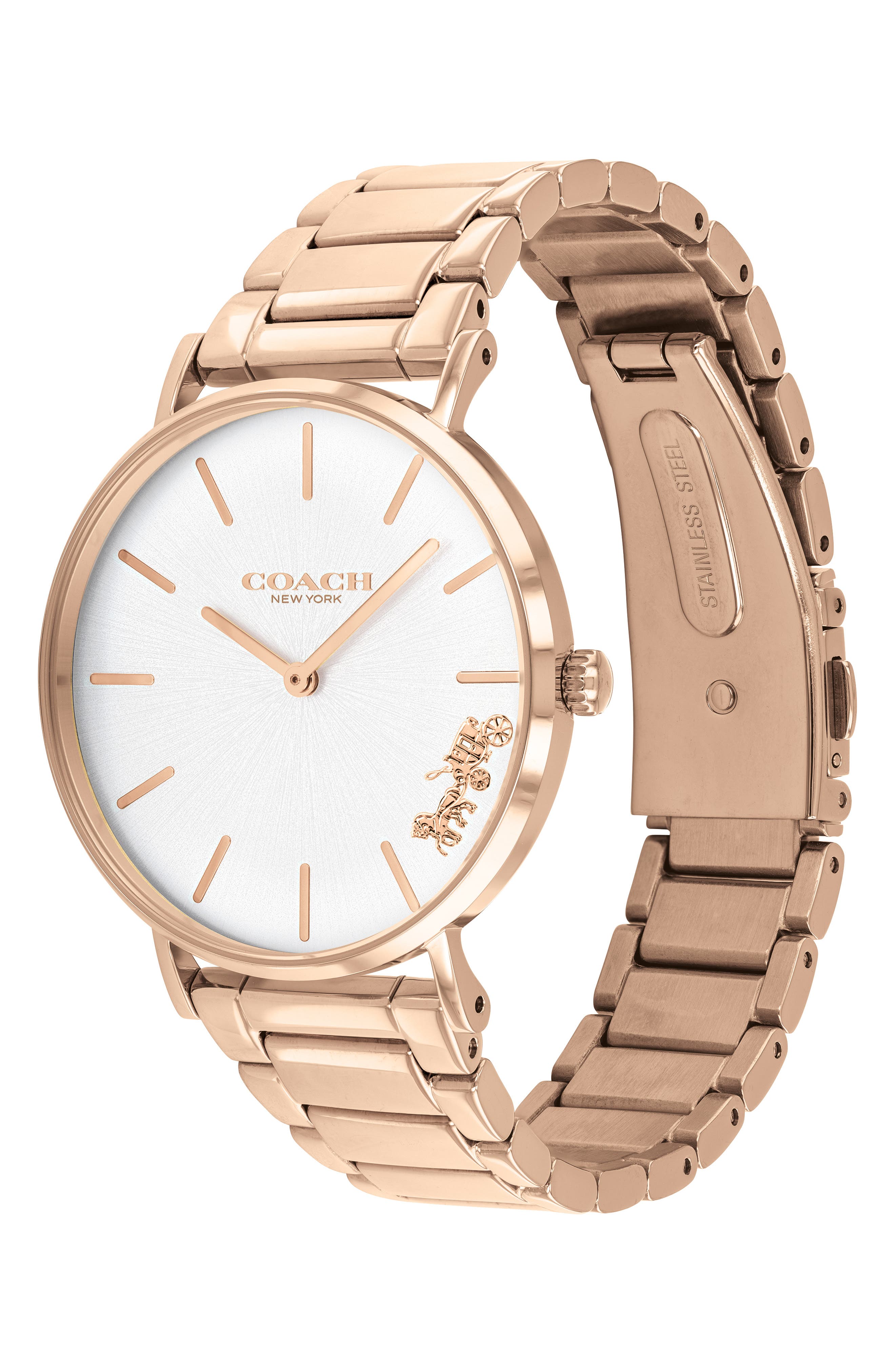 coach bracelet watch stainless steel