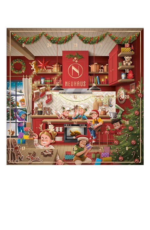 NEUHAUS 25-Piece Holiday Chocolate Classic Advent Calendar in Red Multi 