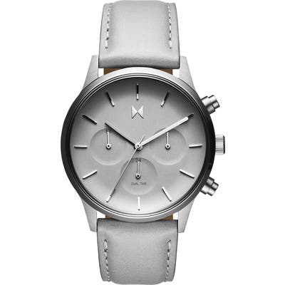 Mvmt Duet Chronograph Leather Strap Watch,