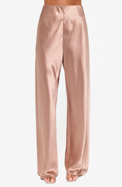 Cami Nyc Bristol Satin Pull-on Pants In Mink In Mink
