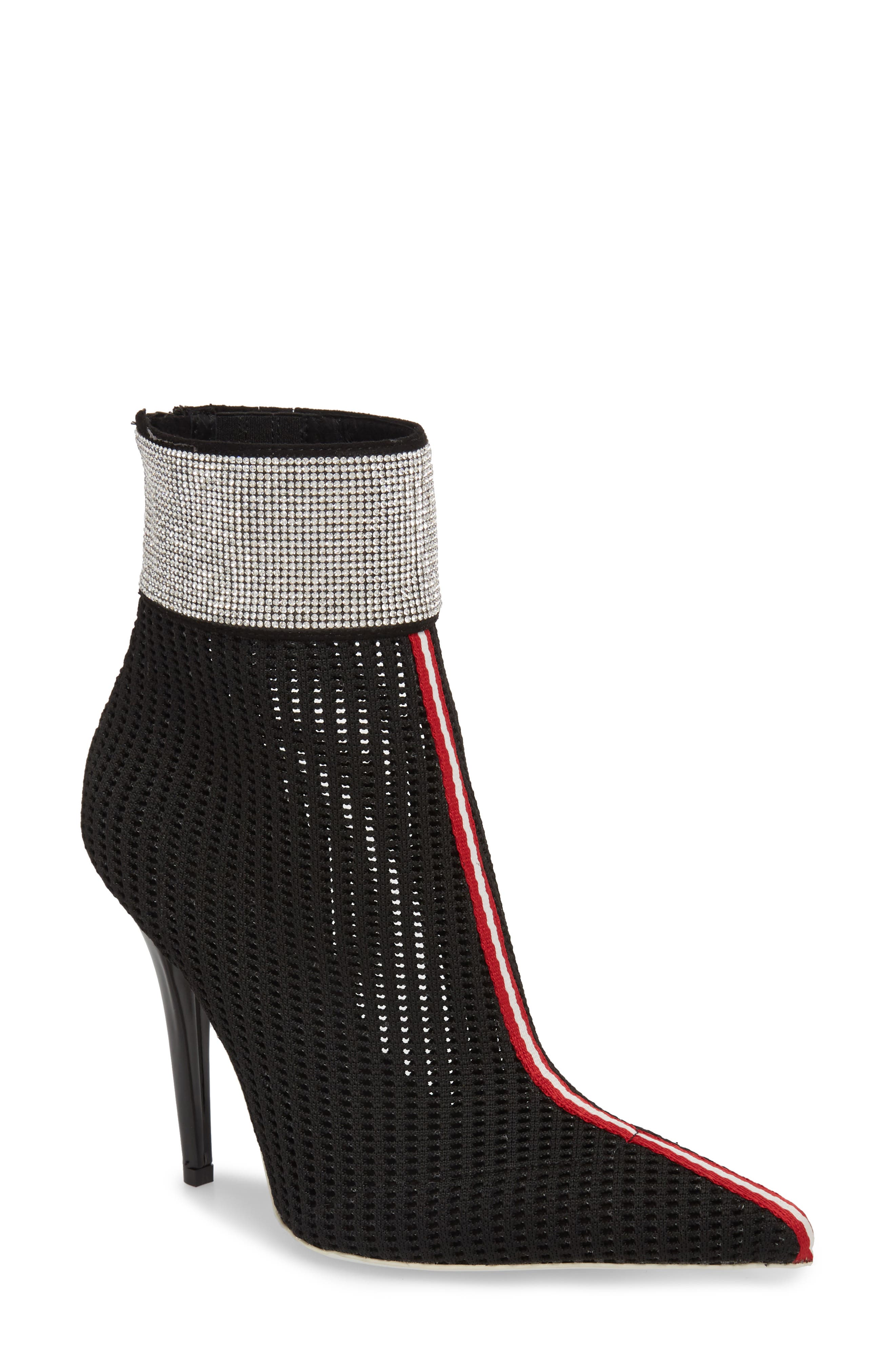 Jeffrey Campbell 2nd Base Embellished Knit Bootie (Women) Nordstrom