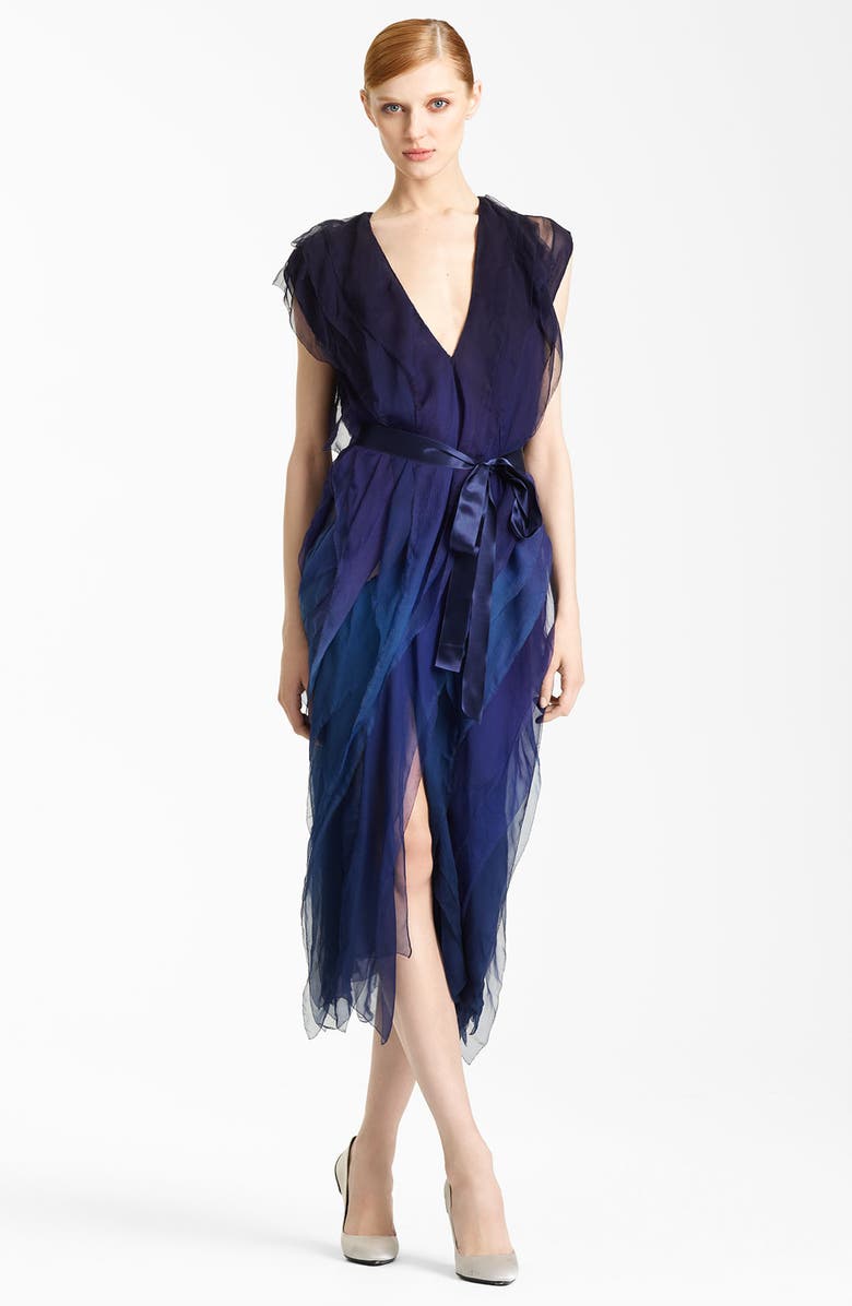 Donna Karan Collection Ombré Tissue Chiffon Dress | Nordstrom