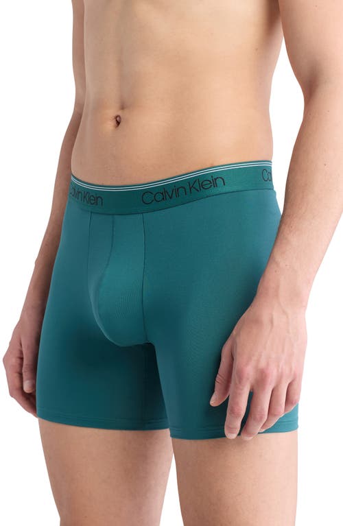 Shop Calvin Klein 3-pack Low Rise Microfiber Stretch Boxer Briefs In Psb Black/ash/m