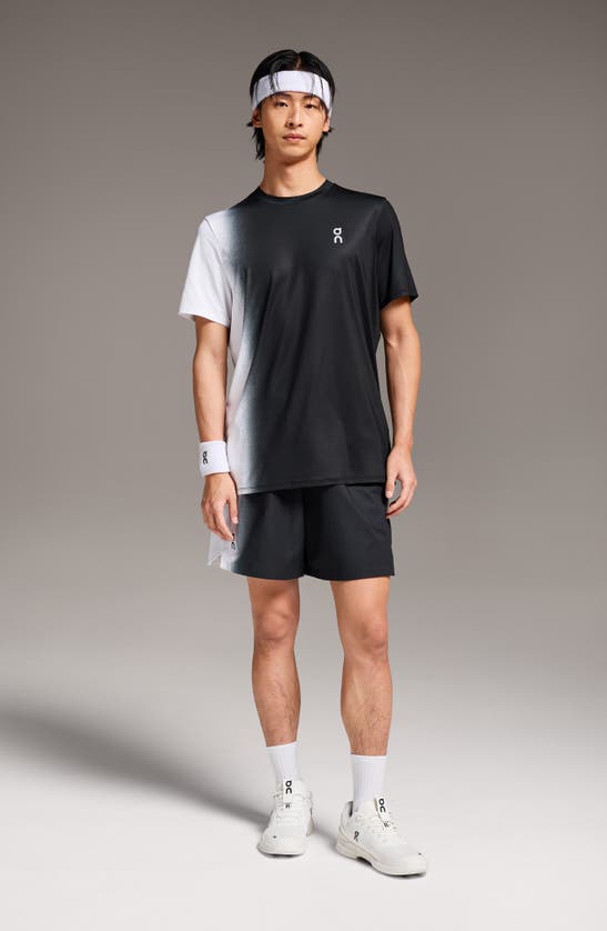 Shop On Court-t Tennis T-shirt In Black/ White