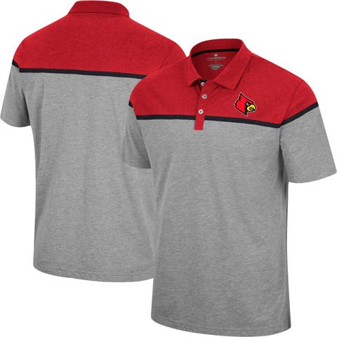 Women's Antigua Heather Gray St. Louis Cardinals Motivated Polo