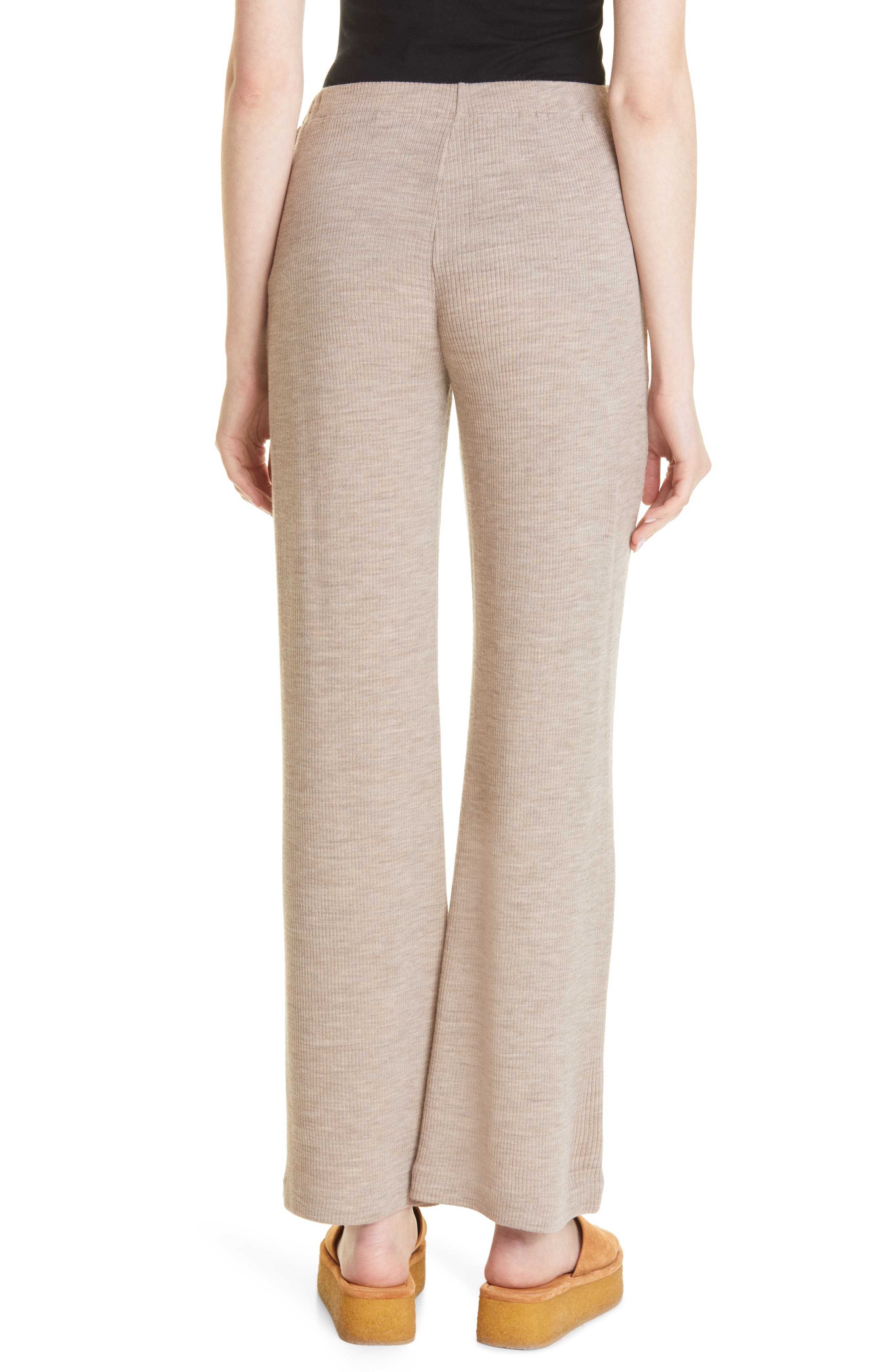 Vince Ribbed Lounge Wool Blend Pants 