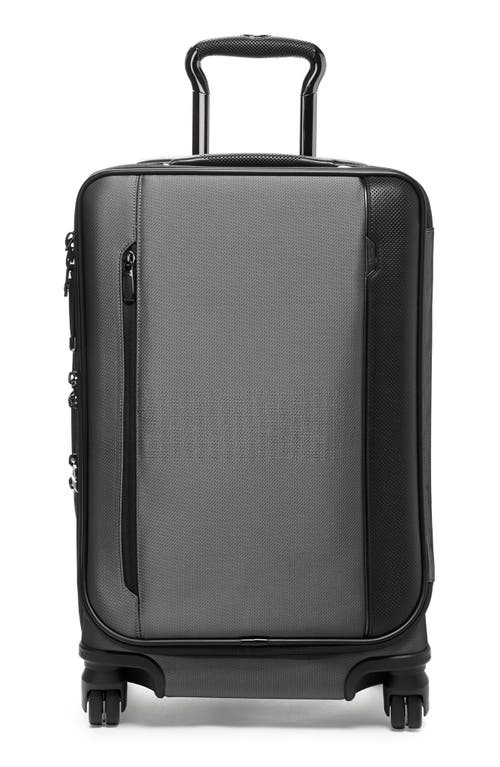 22-Inch International Dual Access Expandable Four Wheeled Carry-On in Titanium Grey