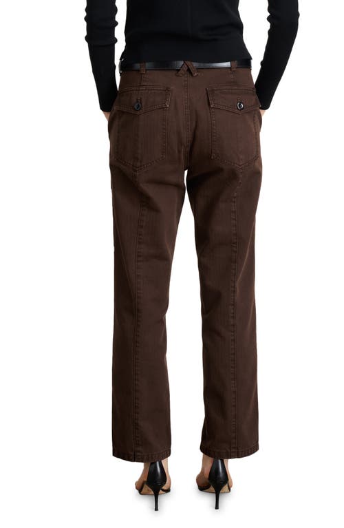 Alex Mill Neil Pant In Herringbone In Espresso