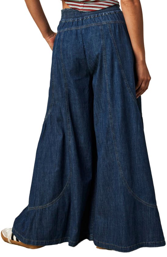 Shop Free People Dawn On Me Extra Wide Leg Jeans In London Blue