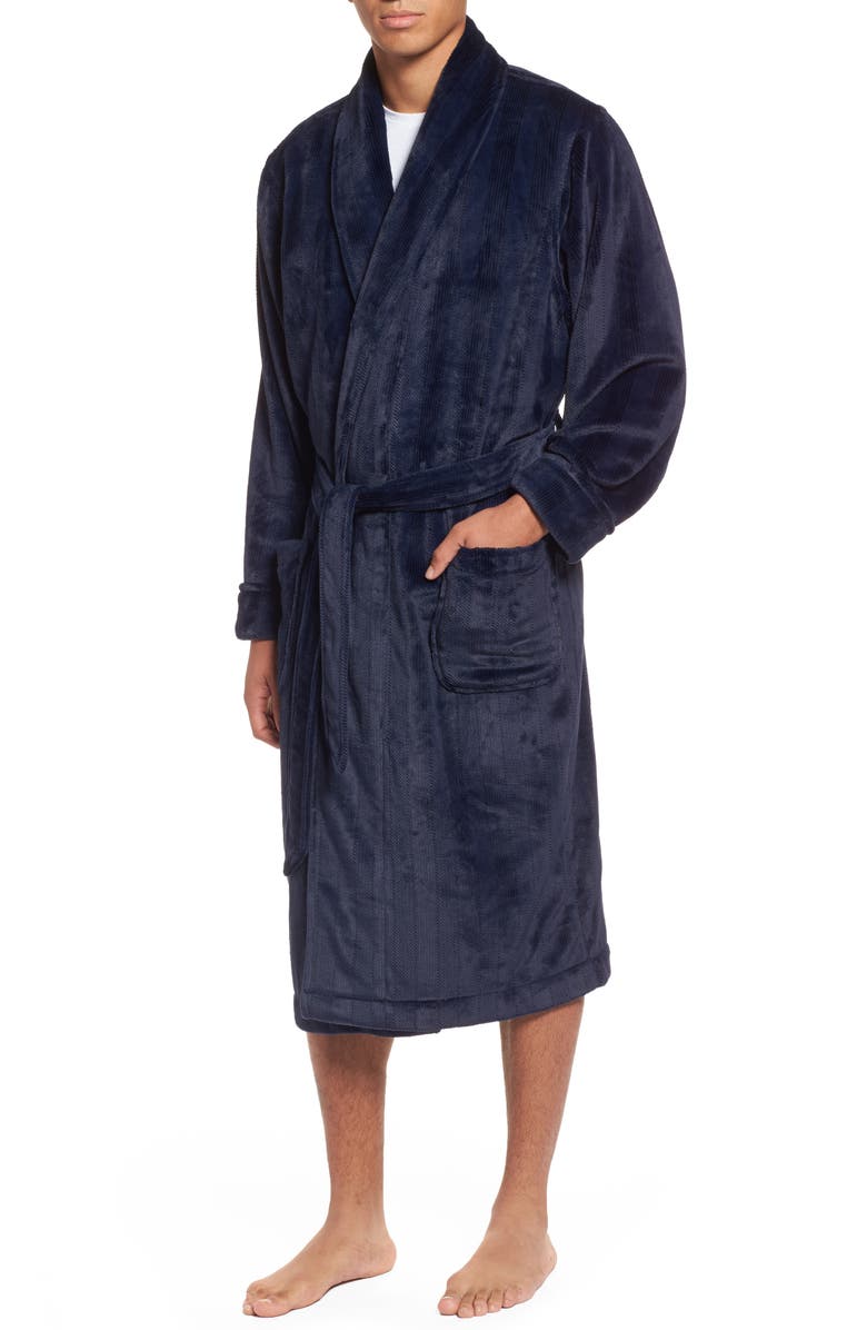 Nordstrom Men's Shop Embossed Textured Fleece Robe | Nordstrom