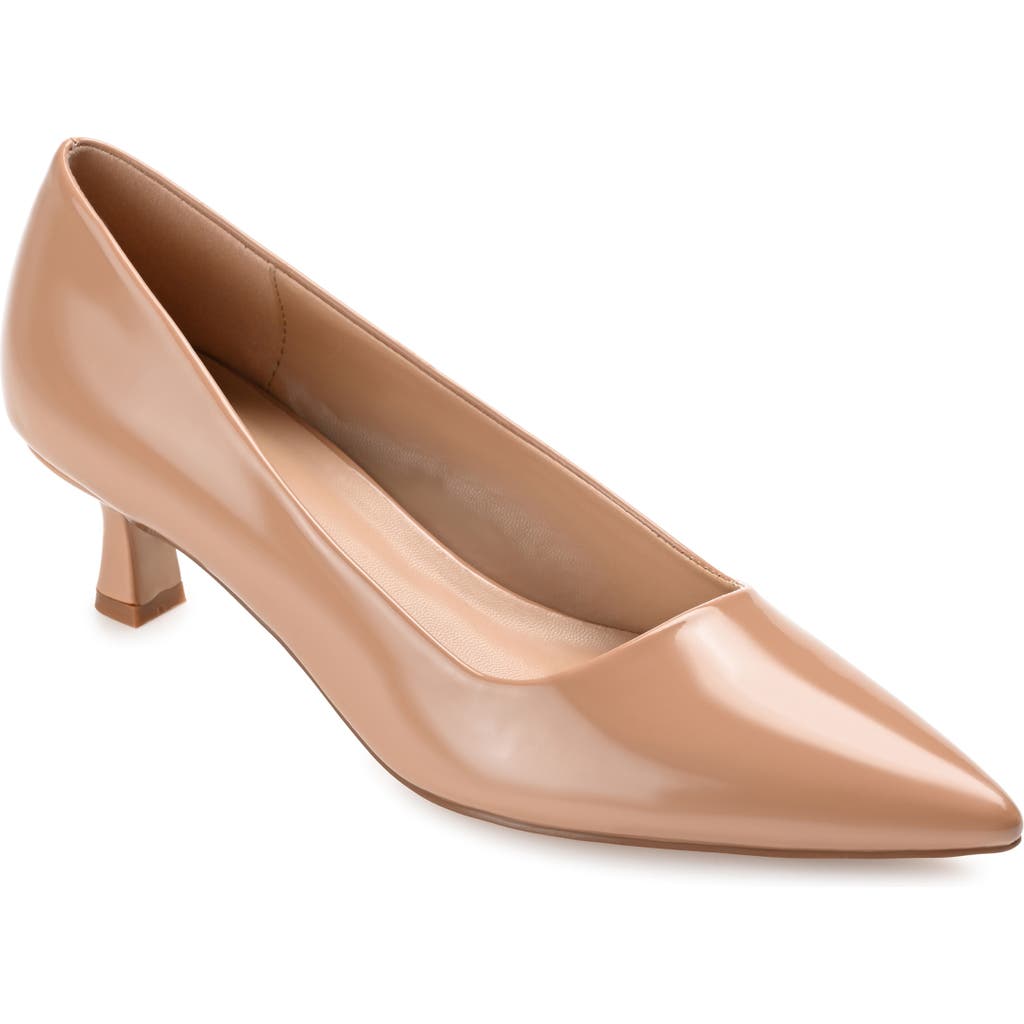 Shop Journee Collection Celica Pump In Patent/brown