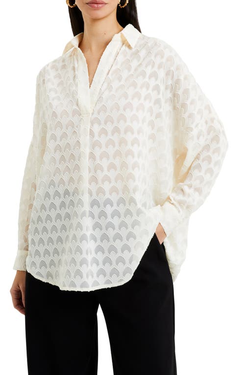 French Connection Geo Burnout Top Classic Cr at Nordstrom,