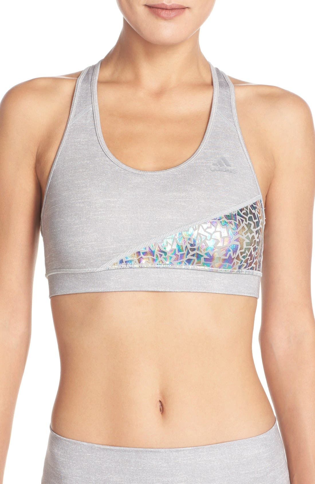 adidas 'Techfit Sparkle Motion' Sports Bra Nordstrom