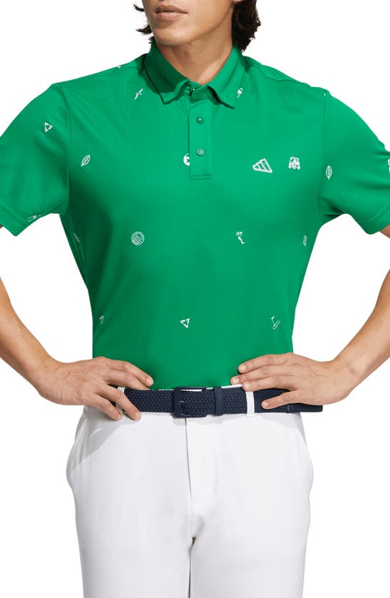 Adidas Golf Play Green Golf Polo
