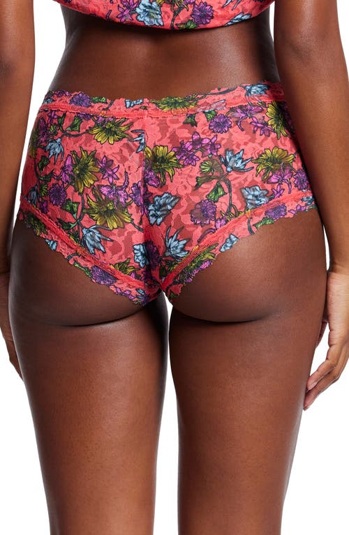 Hanky Panky Printed Signature Lace Boyshort In Wonderland Blooms