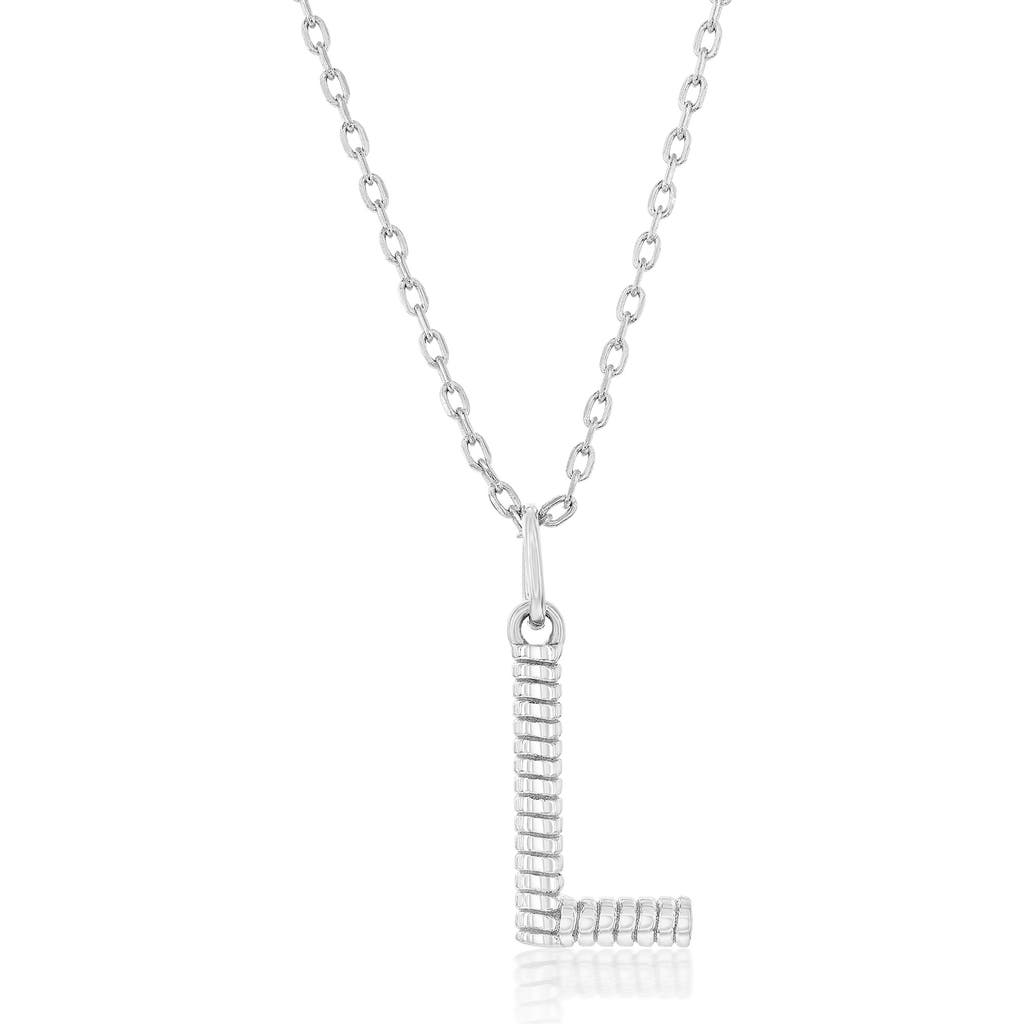 SIMONA SIMONA CROISSANT INITIAL PENDANT NECKLACE