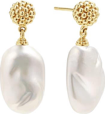 LAGOS Luna Freshwater Pearl Drop Earrings Nordstrom