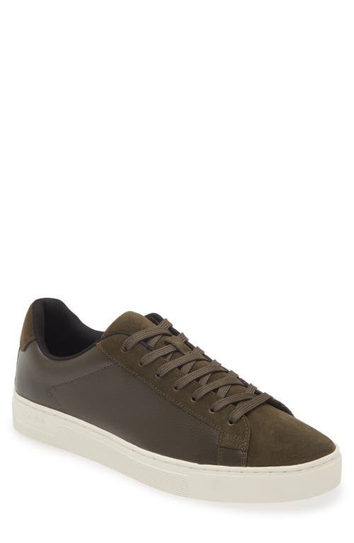 Shop Hugo Boss Boss Rhys Sneaker In Olive Green