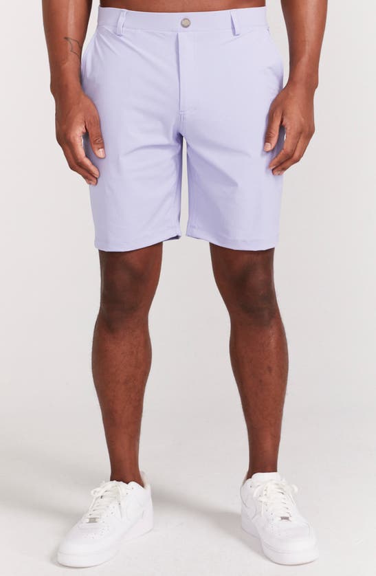 Shop Redvanly Hanover Pull-on Shorts In Baby Lavender
