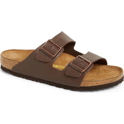 Birkenstock Arizona Slide Sandal,12.5 - Brown