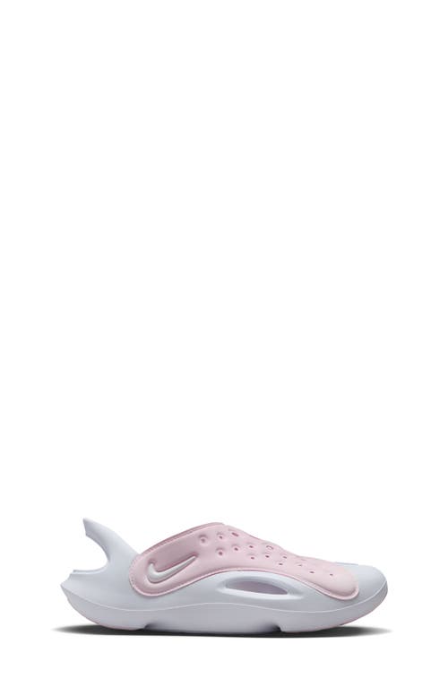 Shop Nike Kids' Aquaswoosh Water Friendly Clog In Pink Foam/white