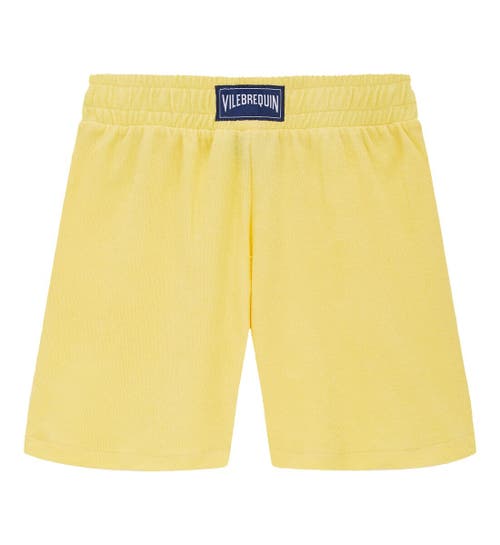 Shop Vilebrequin Kids' Terry Bermuda Shorts In Popcorn