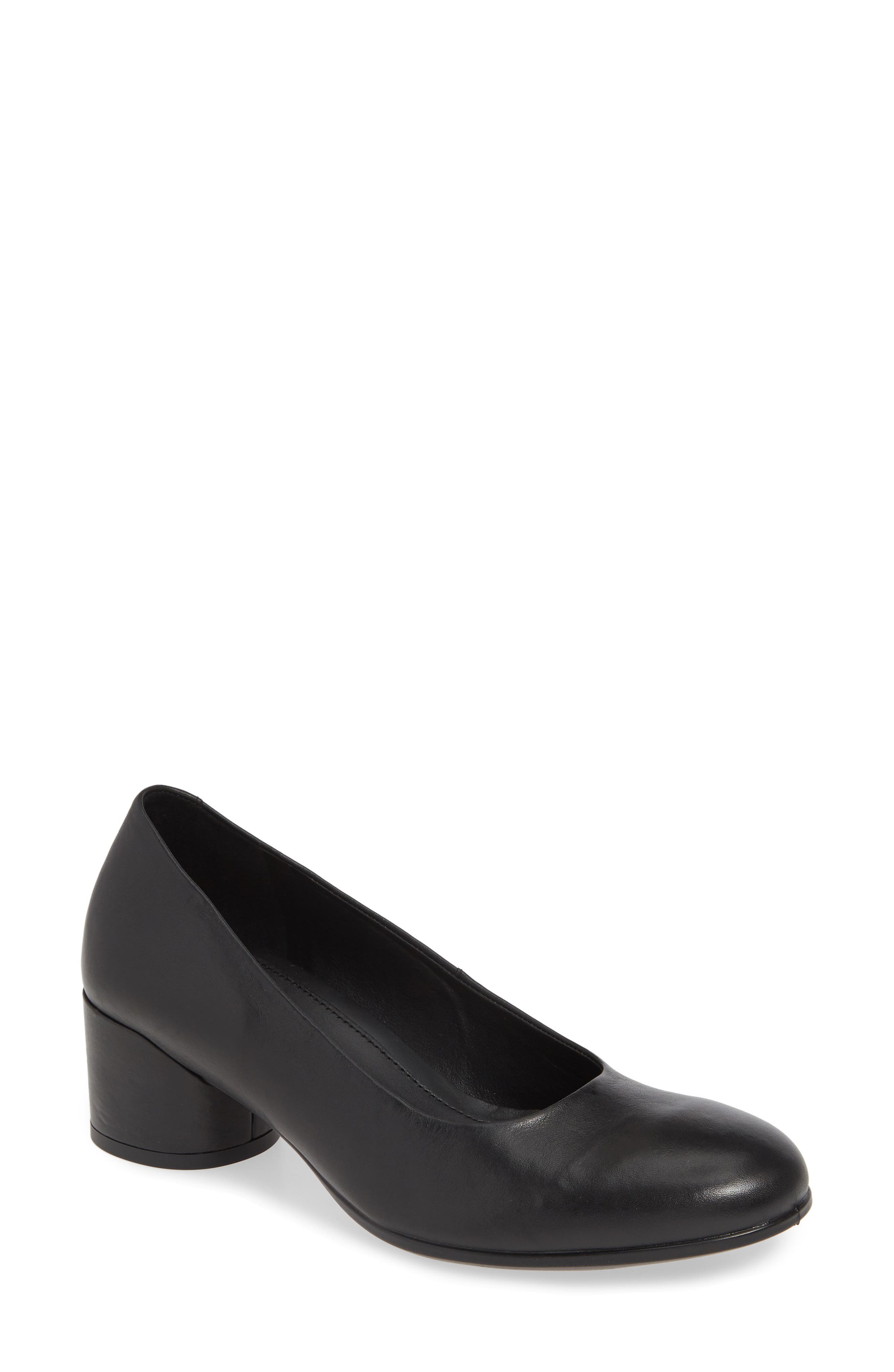 UPC 809704937380 product image for Women's Ecco Shape 35 Round Heel Pump, Size 7-7.5US - Black | upcitemdb.com