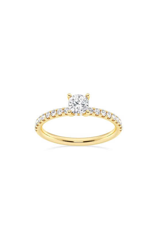 Shop Badgley Mischka Collection Cushion Cut Lab Created Diamond Ring In Yellow