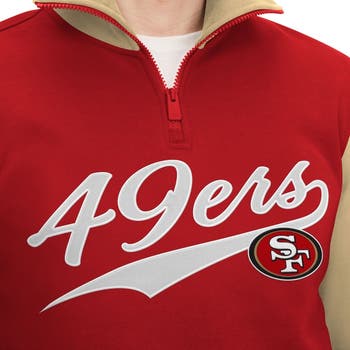 Tommy Hilfiger Men's Tommy Hilfiger Scarlet/Gold San Francisco 49ers Aiden  Quarter-Zip Sweatshirt