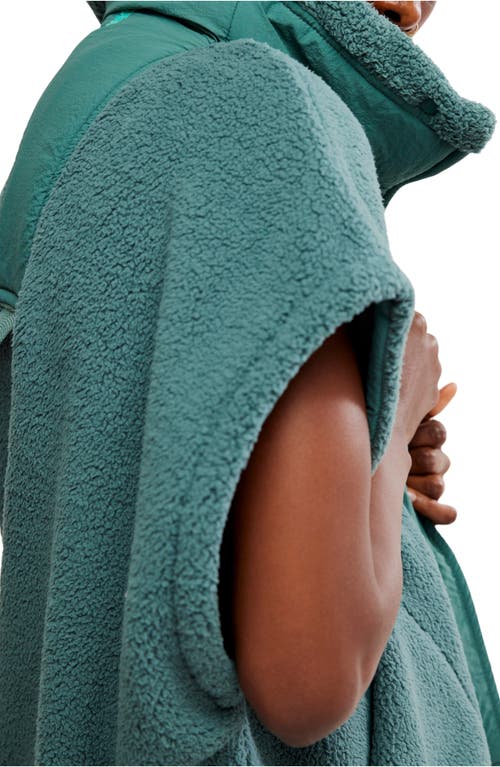 Free People Fp Movement Scout It Out Fleece Vest In Midnight Jade