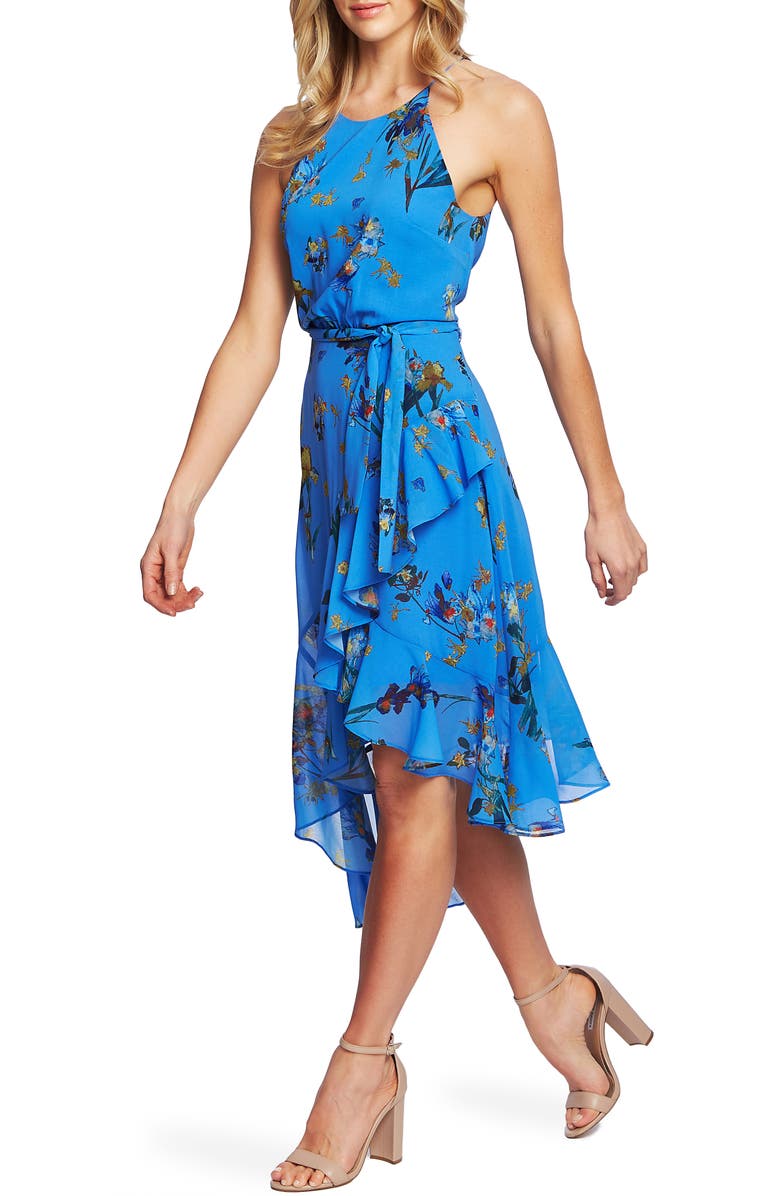 CeCe Floral Print Asymmetrical Dress | Nordstrom