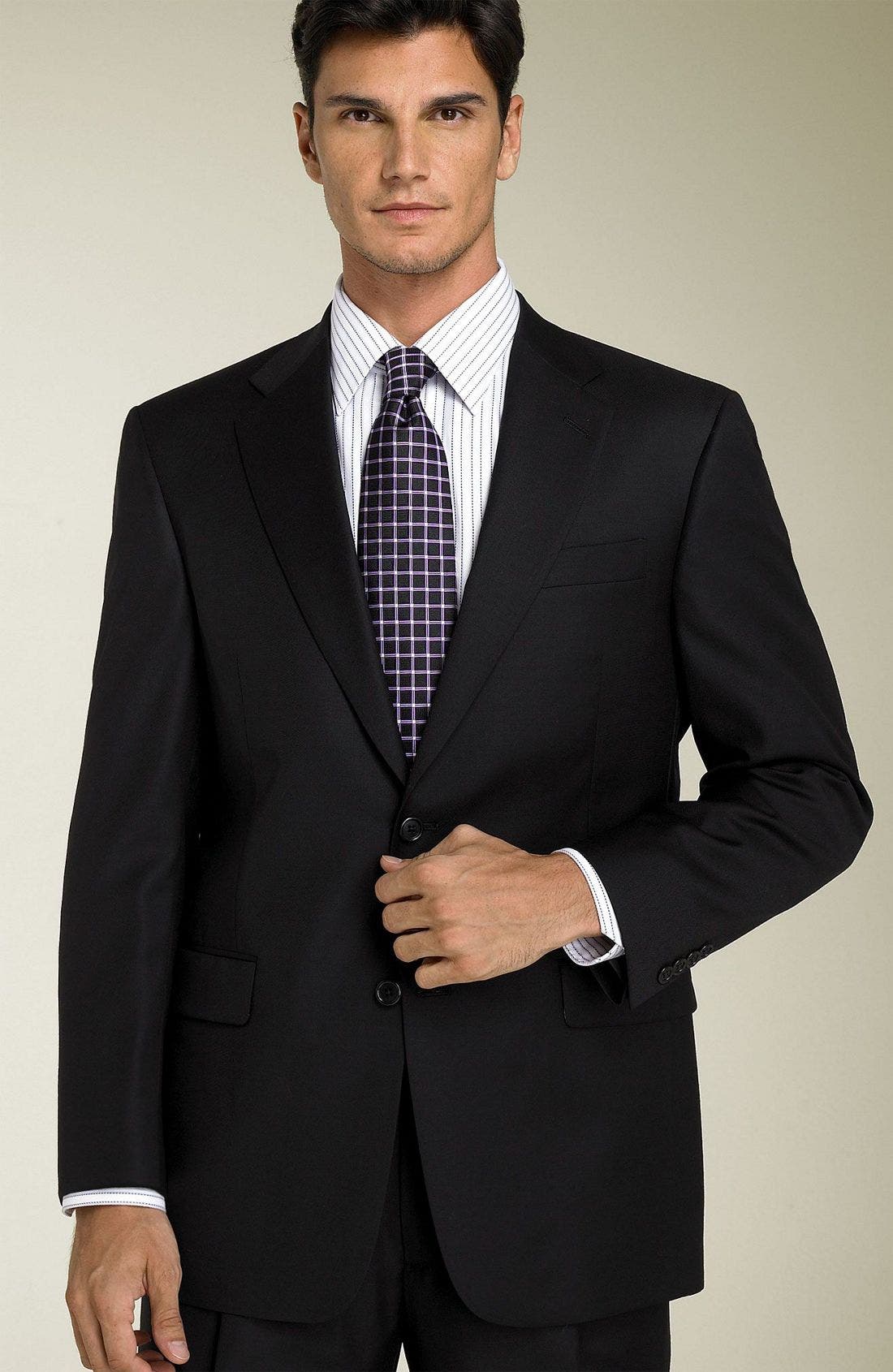 Hart Schaffner Marx 'Gold Trumpeter' Black Wool Suit Nordstrom