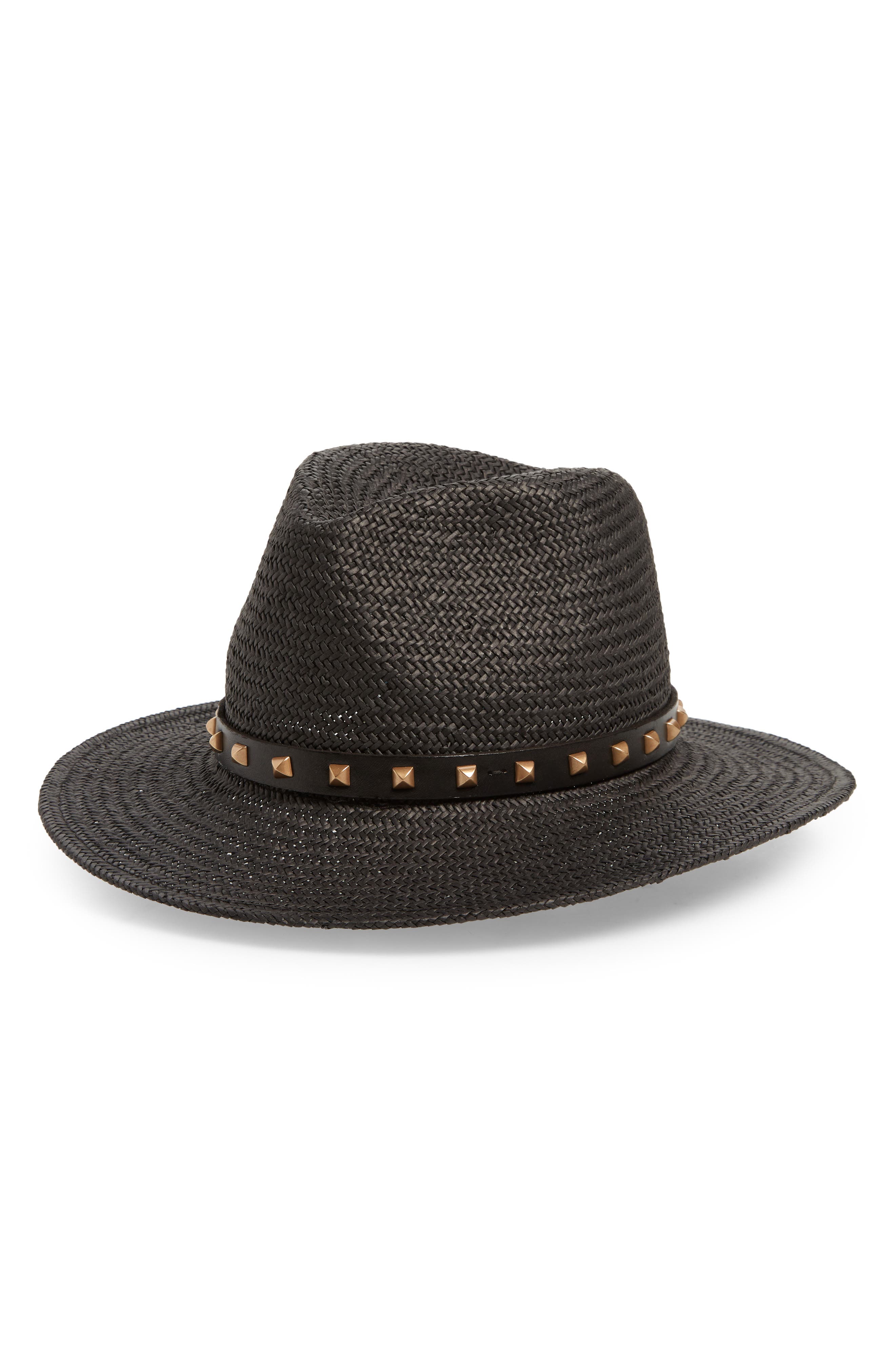AllSaints Ramskull Straw Fedora | Nordstrom