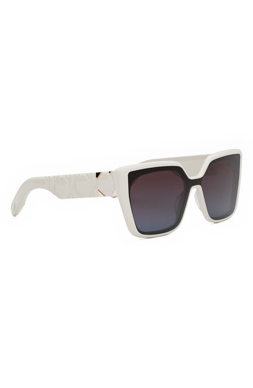 Shop Dior Lady 95.22 S2i Butterfly Sunglasses In Ivory/gradient Bordeaux