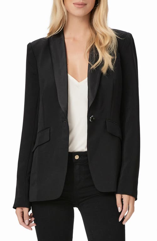 Shop Paige Laure Shawl Collar Blazer In Black