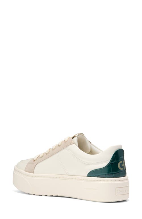 Shop Cole Haan Grandpro Max Platform Sneaker In Ivory/oat