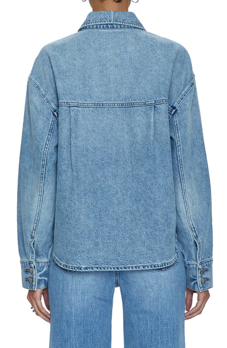 Pistola Mandy Denim Crop Shirt Jacket | Nordstrom