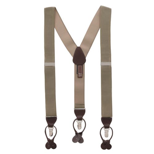 TRAFALGAR TRAFALGAR CLASSIC SOLID COLOR 38MM CONVERTIBLE SUSPENDERS