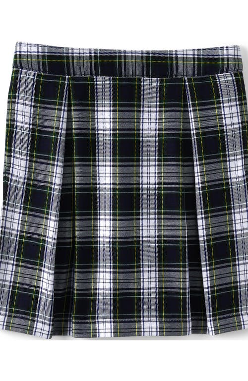 LANDS' END LANDS' END SCHOOL UNIFORM GIRLS PLAID SKORT TOP OF KNEE