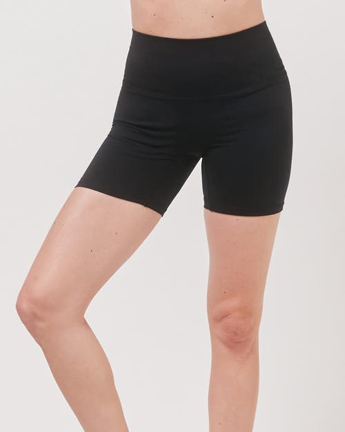 Rebody Active Hybrid Short High Waist 4" In Metropolis Black