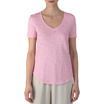 Atm Anthony Thomas Melillo Slub V-Neck Tee, Pink